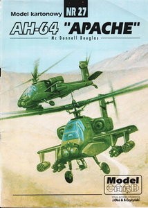 ModelCard 027 Mc Donnell Douglas AH-64 Apache