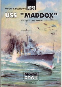 ModelCard 035 USS Maddox