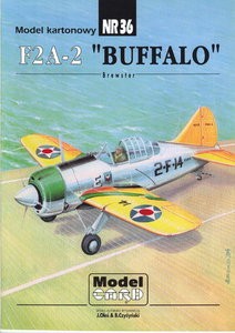 ModelCard 036 Brewester F2A-2 Buffalo